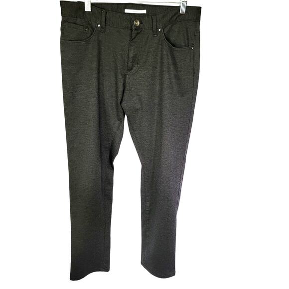 Calvin Klein Dark Gray Herringbone Slim Trouser Classic Dress Pants Size 30 x 30